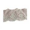 Ponto de fábrica 7cm9088 círculo de código de barras bordado de algodão Renda perfurada acessórios furo oco mecha de algodão