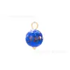 Colgante Antiguo de Acero Inoxidable Incrustado con Piedra Natural Ágata Calcedonia Turmalina Patrón de Paisaje Hebilla de Cuenta Redonda Decoración Hanfu Cheongsam