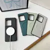 Funda de Teléfono Magnética de Cuero Liso Adecuada para Sony Xperia 1 Viii, Simple Carga Inalámbrica 5Iv Cubierta Protectora Anticaídas