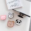 Soporte para airbag de silicona creativo con dibujos animados, retráctil, plegable, para teléfono móvil, regalo con logotipo, venta al por mayor