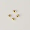 Chapado en cobre oro real de 14k brillante mini pequeño corazón de amor DIY joyería para orejas collar pulsera cierre colgante accesorios