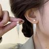 2024 un Arete de Borla de Cadena de Perlas Versátil para Mujeres con un Diseño Único, Estilo Retro Nicho y Temperamento Versátil