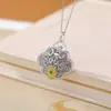 Yilu Prata S925 Prata Esterlina Ágata Vermelha do Sul Vermelho Água Pérola Pingente Retro Novo Estilo Chinês Ruyi Padrão Vazado Pingente