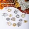 Joyas de lujo con lazo para uñas, ligeras y elegantes, en línea para celebridades, con un lazo encantador de perla y circonitas superbrillantes.