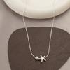 Collar Casual de Estrella de Mar con Perla para Mujer Diseño Nicho Cadena Clavícula Elegante Exquisito Lujo Accesible Collar de Estrella de Alta Gama