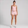 Conjunto de yoga transfronterizo para mujer, secado rápido, hermoso diseño en la espalda, conjunto de chaleco para deportes al aire libre, conjunto casual para correr y fitness
