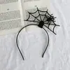 2026 Nuevo Sombrero de Mago Calabaza de Halloween Diadema Festival Broma Divertida Goma para el Cabello Lado Calavera Pinza para el Cabello Accesorios para el Cabello