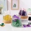 Difusor de aroma de cristal natural sem chama, luz noturna, pedra perfumada para interiores, pedra aromática, pequeno presente, atacado de pedra bruta