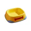 Tigela para animais de estimação Nnbell na cor Dopamina, colorida, antiderrapante, anti-tombamento, tigela dupla integrada para água e comida, grande capacidade para gatos
