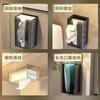 Caja de Pañuelos Invertida de Lujo Ligero Montada en la Pared Sin Taladro Almacenamiento para Baño del Hogar Caja para Pañuelos Faciales, Toallas, Papel Higiénico