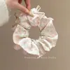 Goma para el pelo con lazo dulce para niñas, elegante goma de encaje para coletas bajas y peinados de moño