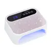 Lámpara UV para Curado de Uñas, Secador de Uñas de Secado Rápido, Máquina de Fototerapia, Lámpara de Uñas con Carga Inalámbrica, Máquina de Uñas que No Oscurece