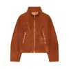 Comércio Exterior Transfronteiriço Estilo Europeu e Americano Roupas Femininas ZA AliExpress Venda Quente Outono e Inverno Moda Retrô Jaqueta com Gola Alta