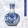 Jarrón de Porcelana Azul y Blanco Pintado a Mano Jingdezhen Estilo Chino Pintura de Paisaje Cerámica Jarrón Pequeño Arreglo Floral Chino Decoración para el Hogar Nuevo