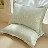 Fundas de almohada de algodón puro, un par, 48X74 Funda de almohada individual, 100% algodón, Adecuadas para todas las estaciones, Funda interior para cojín del hogar, Pieza individual 2
