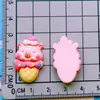 Pinza para el cabello con forma de fresa de fruta de dibujos animados brillante, pinza para el pelo, cuerda para el pelo, pinza para el pelo, accesorios de resina para bricolaje con pegamento cremoso