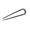 Grampo de Cabelo Estendido em Forma de U de Liga Metálica Estilo Coreano, Elegante e Simples Grampo Fosco para Coque, Grampo de Cabelo Estilo Preguiçoso Minimalista