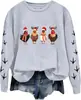 Comercio Exterior Camisetas Navideñas Talla Europea para Mujer Estampado de Pollo Lindo Gráfico