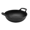 Olla Yuanbao de Hierro Fundido Puro para el Hogar Olla para Sopa Estufa de Gas Universal Sin Recubrimiento Fondo Plano Espesorado Sartén Pequeña Olla de Estofado de Doble Asa