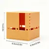 MM3D004-017 Ornamento de castiçal luminoso do Oriente Médio transfronteiriço, luz de velas em tons quentes, cria um ambiente atmosférico, decoração de mesa