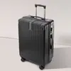 ¡Wow Maleta Personalizada para Estudiantes Mujeres, Trolley de Ángulo Recto Retro Resistente a Rayones Caja con Contraseña, Maleta de Cabina con Marco de Aluminio