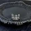 Nuevo Anillo de Corona de Personalidad Retro Estilo Chino Nicho Fresco Moderno Diseño Único Anillo Ajustable Versátil
