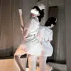 Lencería sexy uniforme de enfermera pura querer evitar quitarse la falda del pijama correa traje una generación de pelo