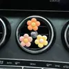 Car Air Outlet Aromaterapia Clip Perfume Fragrância Clip Bonito Five-pétala Flor Resina Flor Air Outlet Decoração Suprimentos Mulheres