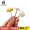 Roda Pequena de Pano com Cabo, Roda de Pano Amarela de Feltro de Lã, Escova de Polimento para Metal e Aço Inoxidável, Ferramenta de Esmerilhamento Elétrico Escova de Polimento Espelhado