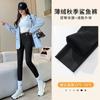 Leggings de Pele de Tubarão para Mulheres, Adequados para Usar ao Ar Livre no Outono e Inverno, Cintura Alta, Ajustados ao Corpo, Leggings de Yoga de Outono, Quentes, Forrados com Lã, Calças de Algodão Espessadas