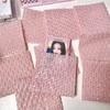 Bolsa de burbujas de amor en color rosa nude, bolsa de regalo de gran apariencia, bolsa de protección para joyas con tarjeta pequeña a prueba de golpes, bolsa de burbujas con forma de corazón