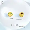 Accesorios de Bolas de Flor con Patrón de Nube para Cubo, Cuentas Espaciadoras con Agujero, Accesorios para Manualidades con Cuentas DIY, Cobre Esmaltado Chapado en Oro Tradicional con Diamantes
