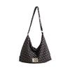 Bolsa Transversal Estilo Coreano Estampa de Leopardo 2024 Grande Capacidade Leve Bolsa de Ombro de Lona Estilo Preguiçoso para Estudantes Universitários Bolsa Tote Versátil