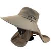 Sombrero Personalizado de Protección Solar Integral para Mujer, Sombrero de Pescador de Verano con Ala Ancha y Cubierta Facial, Sombrero Solar para Recolección de Té, Ala Grande Transpirable