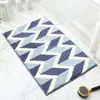 Tapete Absorvente Irregular Fofo para Banheiro Tapete Geométrico Abstrato para Porta de Vaso Sanitário Tapete Decorativo para Vestiário Guarda-roupa