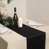 Suministro de Camino de Mesa de Terciopelo Italiano Estilo Americano de 12*108 Pulgadas para Boda, Banquete, Decoraciones de Mesa para Fiesta, Camino de Mesa Largo
