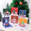 Cartão de Saudação Estéreo 3D de Véspera de Natal Cartão de Bênção Recortado de Natal com Envelope Cartão de Saudação Exquisito Presente de Ação de Graças