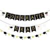 Fábrica Dorado Champán Oro Rosa FELICIDADES GRADUADO Bandera Cola de Golondrina Banderín Banner Decoración Fiesta de Graduación Flor
