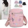 Bolso de Hombro Bronceado Personalizado Estilo Nuevo para Mujer Ligero Versátil Estilo Coreano Bolso Cruzado Cuadrado Pequeño para Teléfono Móvil y Cambio Pequeño para Exteriores y Viajes
