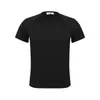 Camiseta Deportiva de Manga Corta de Secado Rápido para Hombre Verano Marca de Moda Estilo Americano Corte 3D Color Sólido Informal Manga Corta