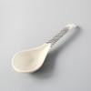Cuchara de Sopa Cerámica Porcelana de Hueso Hotel Hogar Cuchara Grande Cuchara para Gachas Cuchara Grande para Arroz Cuchara Grande para Arroz Cuchara de Mango Largo Vajilla Cuchara Grande para Arroz