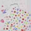 Pegatinas para Uñas Jelly Populares Pegatinas de Uñas Coloridas Dopamina Decoraciones para Uñas de Frutas Hielo-Claro Pedrería para Uñas