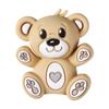 Accesorios de Cuentas de Silicona de Oso Abrazador 3D Transfronterizos Adornos Creativos de Dibujos Animados Cuentas de Oso Cadena para Teléfono Cuentas de Silicona al por Mayor