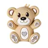 Personalização de moldes de contas de silicone 3D, montagem de cordões de contas com IP de desenhos animados de animais transfronteiriços, acessórios para joias DIY, moldes de contas soltas