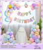 Traje de globo de cumpleaños de 16 pulgadas, letra de cumpleaños, dibujos animados, película de aluminio, globo, decoración para fiestas, suministros de 1 generación