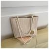 Bolso Tejido de Paja Bolso de Mujer Verano Fresco 2025 Nuevo Versátil Bolso Tejido Bolso de Hombro Bolso de Playa Bolso de Mano