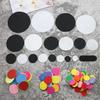Peça redonda não tecida feita à mão DIY Head Corsage Headwear Acessórios para cabelo Acessórios não tecidos Base de almofada multicolorida