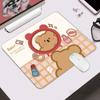 Desenhos animados tamanho pequeno menina bonito desenhos animados mesa de bloqueio macio tapete estudante mouse pad escritório