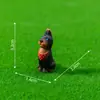 Paisagem em miniatura apresentando adoráveis figuras de filhotes de golden retriever e Lulu da Pomerânia, perfeitas para jardinagem, paisagismo, decorações DIY, enfeites de pendurar e pequenas peças decorativas