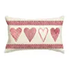 Fundas de Almohada Personalizadas para el Día de San Valentín Transfronterizas, Decoración de Atmósfera Festiva, Fundas de Cojín para Sofá del Hogar, Fundas de Cojín en Forma de Corazón para Dormitorio